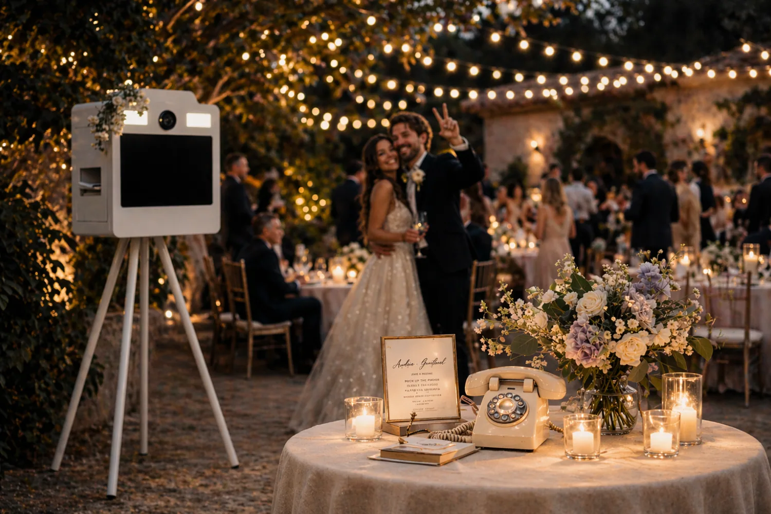 Animation mariage photobooth et livre d'or audio Lyon, Eventcore